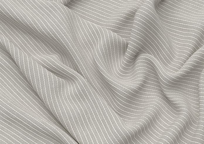 Montierre Stripe, Pale Grey - Twist&Fit Roman Blind - Image 4
